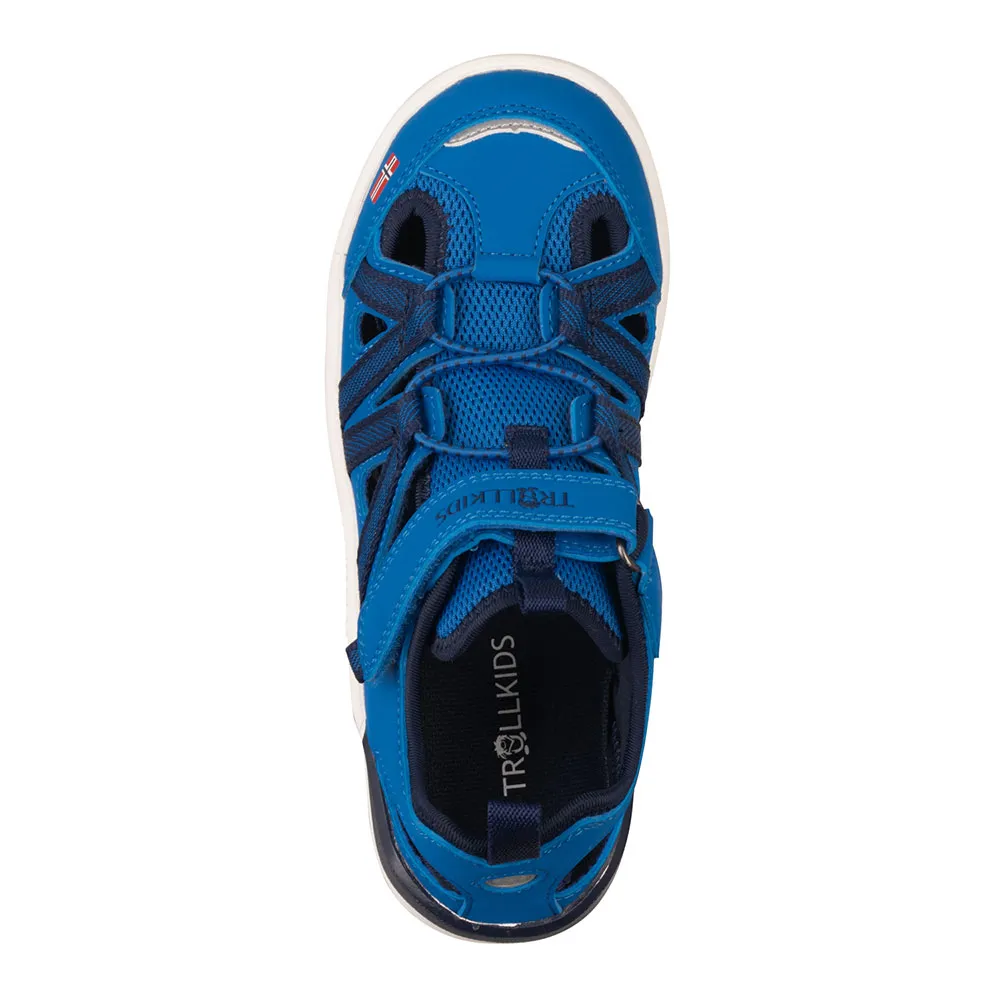 Trollkids Saltfjord Barefoot Sandaler, Alpine blue / dark indigo, EU 28 Trollkids Saltfjord Barefoot Sandaler, Alpine blue / dark indigo, EU 28