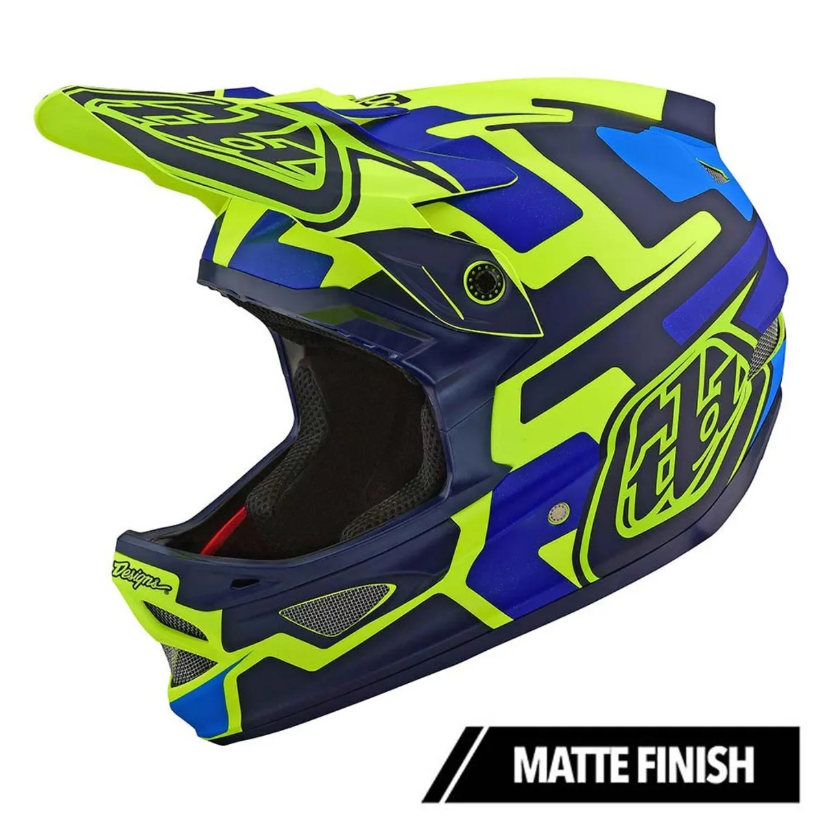Troy Lee Designs D3 Fiberlite Hjelm, Gul