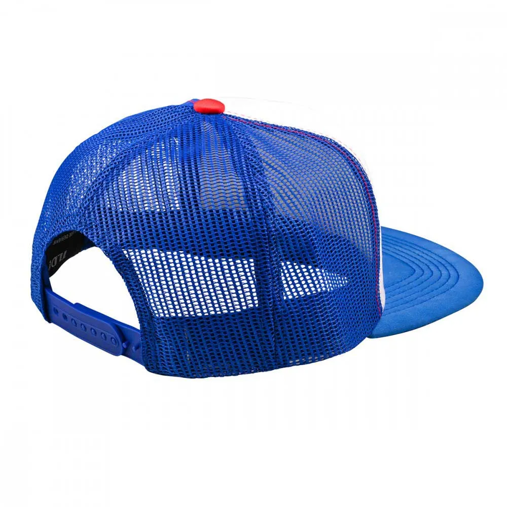Troy Lee Designs Peace Out Trucker Cap, White blue