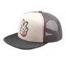 Troy Lee Designs Peace Out Trucker Vintage Cap, White carbon
