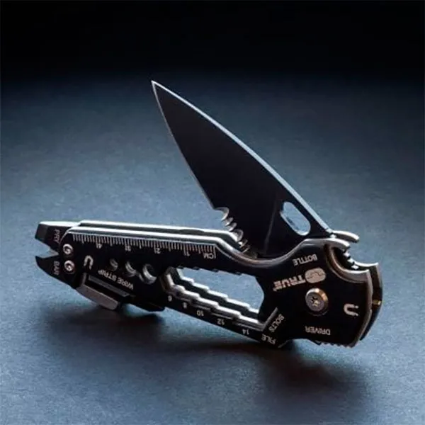 True Utility Smartknife+-the Knife+ 15 Essential Tools Multiverktøy, Silver, One Size