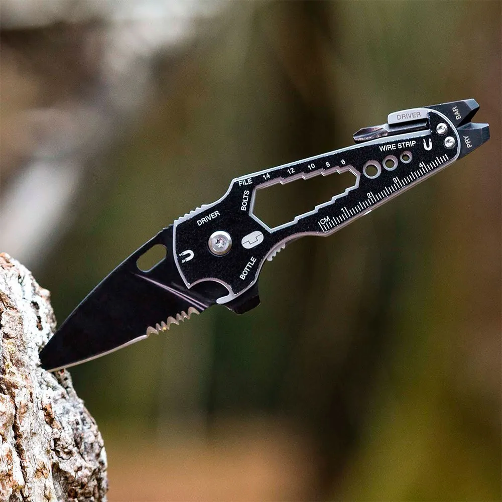 True Utility Smartknife+-the Knife+ 15 Essential Tools Multiverktøy, Silver, One Size