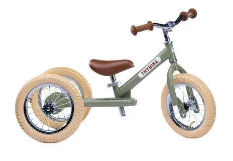 Trybike Balance / Trehjuls løpesykkel Vintage Grønn, Barnesykkel