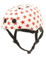 Trybike CoConut sykkeljelm m. røde stjerner Trybike CoConut sykkeljelm m. røde stjerner