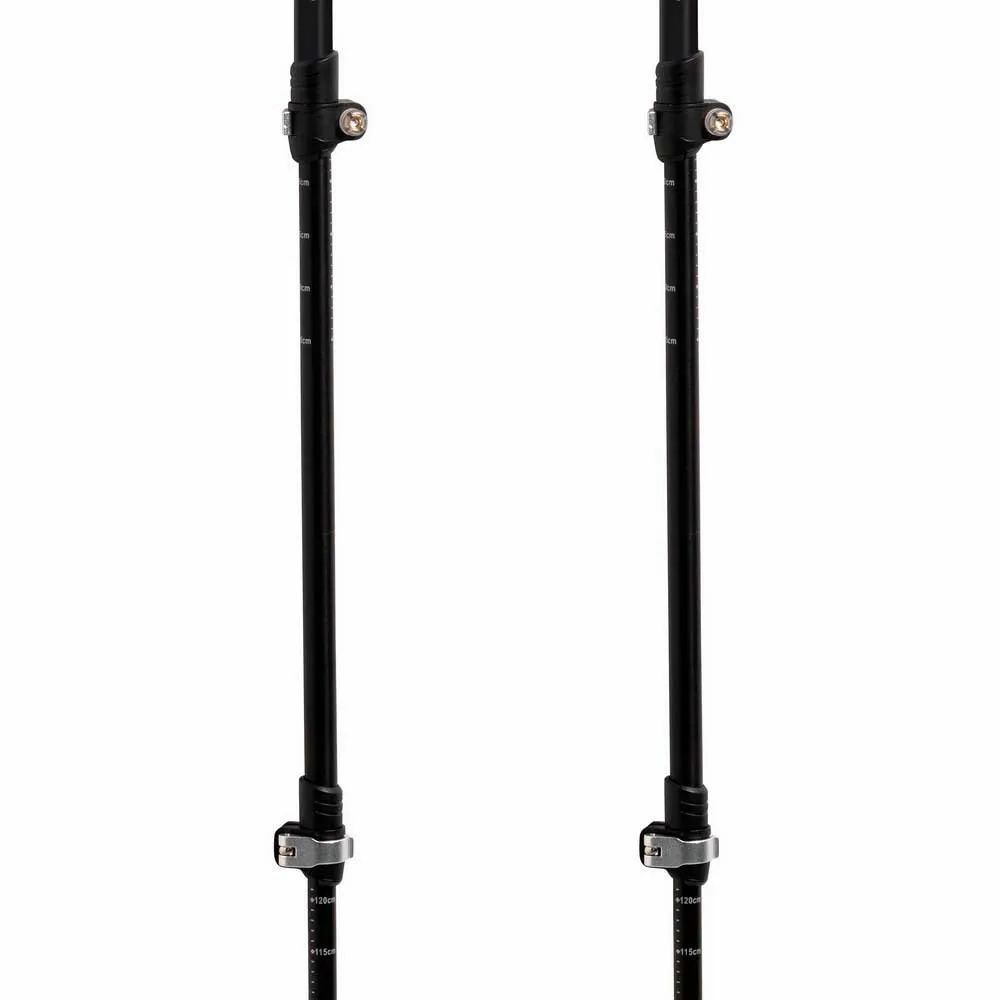 Tsl Outdoor Country Aluminium 3 Light Twist Aneto Spaserstokker, Black, 63-135cm Tsl Outdoor Country Aluminium 3 Light Twist Aneto Spaserstokker, Black, 63-135cm