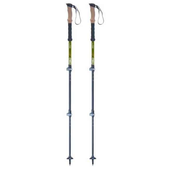 Tsl Outdoor Hiking Aluminium 3 Bi Cross Spaserstokker, Kaki, One Size