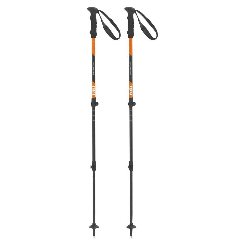 Tsl Outdoor Hiking C3 Light Spaserstokker, Black / orange, 63-135cm Tsl Outdoor Hiking C3 Light Spaserstokker, Black / orange, 63-135cm