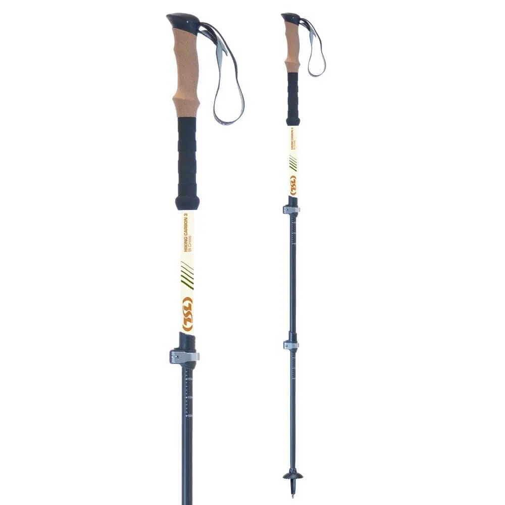 Tsl Outdoor Hiking Carbon 3 Bi Cross Spaserstokker, Beige, One Size