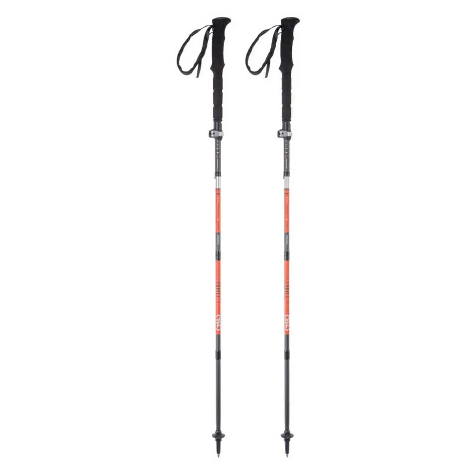 Tsl Outdoor Hiking Carbon 5 Cross Spaserstokker, Black / orange, One Size