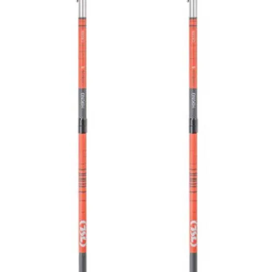 Tsl Outdoor Hiking Carbon 5 Cross Spaserstokker, Black / orange, One Size