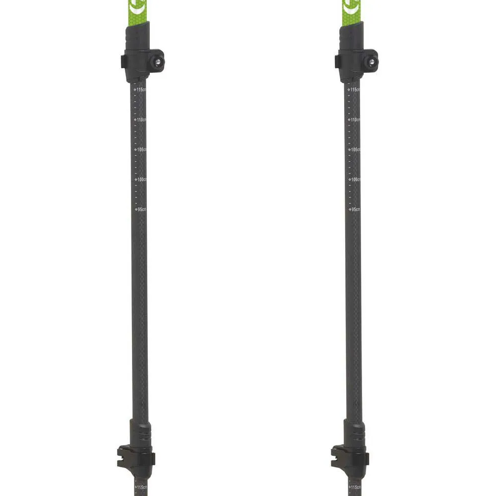 Tsl Outdoor Hiking Carbon Comp 3 Cross Spaserstokker, Black / green, 60-125cm Tsl Outdoor Hiking Carbon Comp 3 Cross Spaserstokker, Black / green, 60-125cm