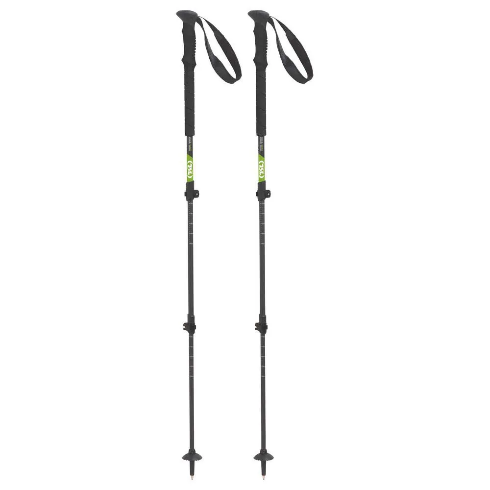 Tsl Outdoor Hiking Carbon Comp 3 Cross Spaserstokker, Black / green, 60-125cm Tsl Outdoor Hiking Carbon Comp 3 Cross Spaserstokker, Black / green, 60-125cm