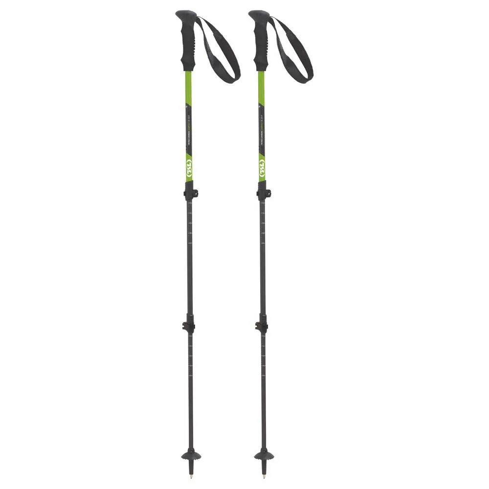 Tsl Outdoor Hiking Carbon Comp 3 Light Spaserstokker, Black / green, 60-125cm Tsl Outdoor Hiking Carbon Comp 3 Light Spaserstokker, Black / green, 60-125cm