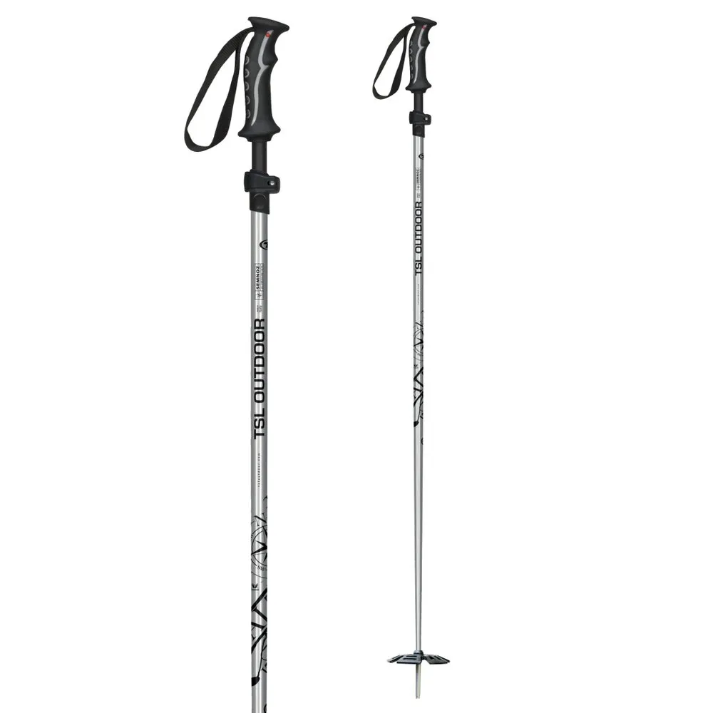 Tsl Outdoor Semnoz Aluminium 2 Spaserstokker, Grey, One Size Tsl Outdoor Semnoz Aluminium 2 Spaserstokker, Grey, One Size