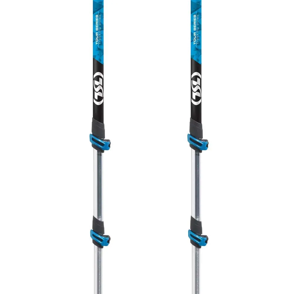 Tsl Outdoor Tour Aluminium 3 Cross Twist Spaserstokker, Blue, 72.5-140cm Tsl Outdoor Tour Aluminium 3 Cross Twist Spaserstokker, Blue, 72.5-140cm