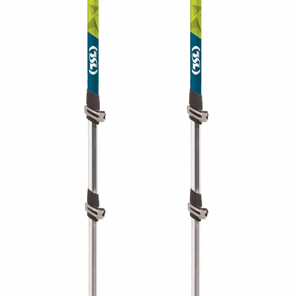 Tsl Outdoor Tour Aluminium Compact 3 Light Twist Spaserstokker, Black / yellow / blue, 62-125cm Tsl Outdoor Tour Aluminium Compact 3 Light Twist Spaserstokker, Black / yellow / blue, 62-125cm