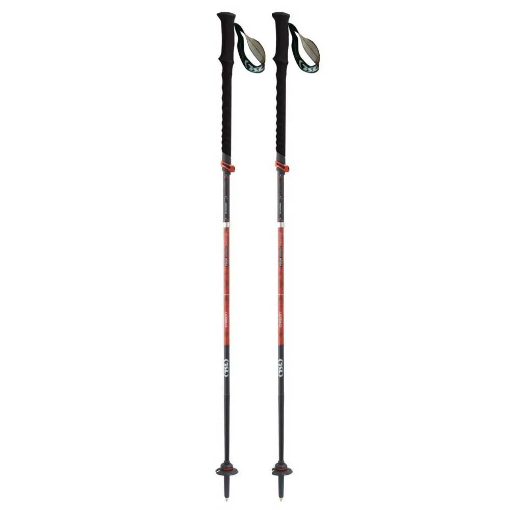 Tsl Outdoor Tour Carbon 5 Cross Twist Spaserstokker, Black / red, 110-130cm