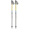 Tsl Outdoor Tour Carbon Compact 3 Light Twist Spaserstokker, Black / yellow / blue, 62-125cm