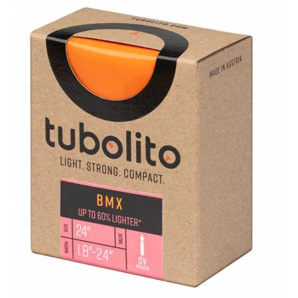 Tubolito Bmx Schrader 42 Mm Slange, Orange, 24", 1.50-2.50