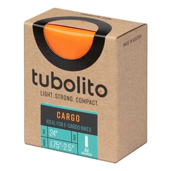 Tubolito Cargo Presta Slange, Orange, 24", 1.80-2.50 Tubolito Cargo Presta Slange, Orange, 24", 1.80-2.50