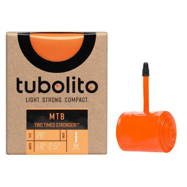 Tubolito Mtb Presta 42 Mm Slange, Orange, 26", 1.80-2.50