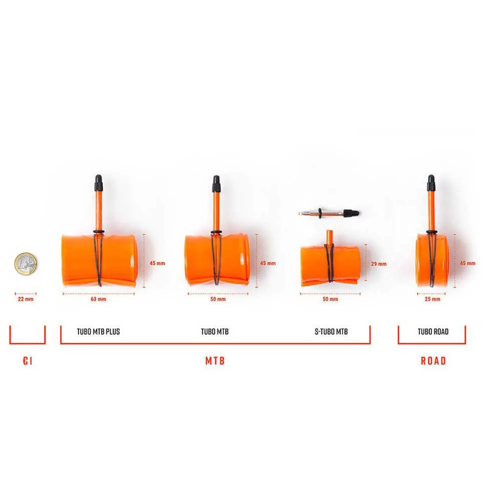 Tubolito Mtb Psens Presta 42 Mm Slange, Orange, 27.5/29", 1.8-2.5