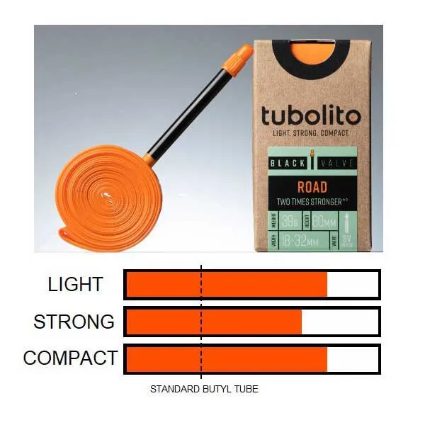 Tubolito Presta 60 Mm Slange, Orange, 700C, 18-32 Tubolito Presta 60 Mm Slange, Orange, 700C, 18-32