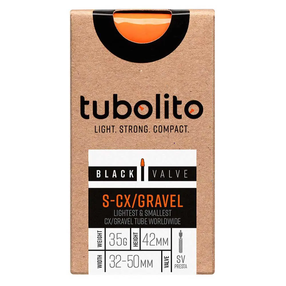 Tubolito S-cx/gravel 42 Mm Slange, Orange, 700/650, 32-50