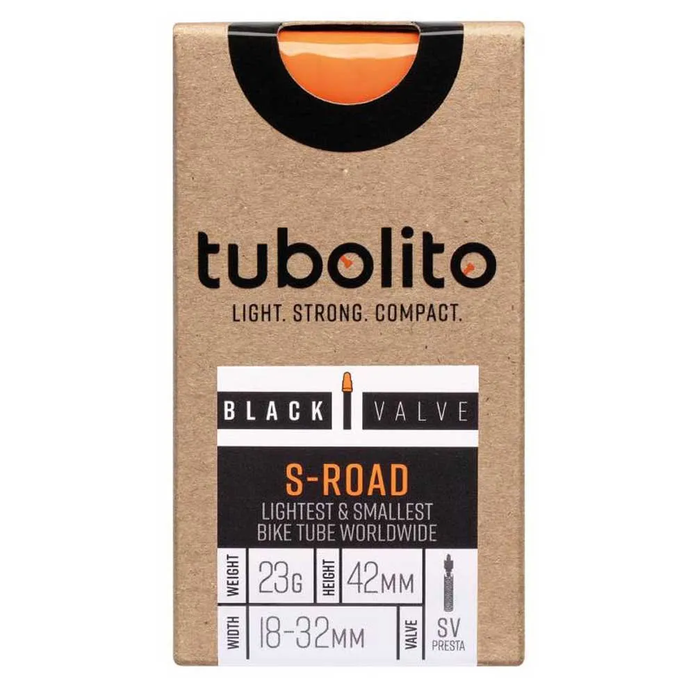 Tubolito S-road Presta 42 Mm Slange, Orange, 700, 18-32