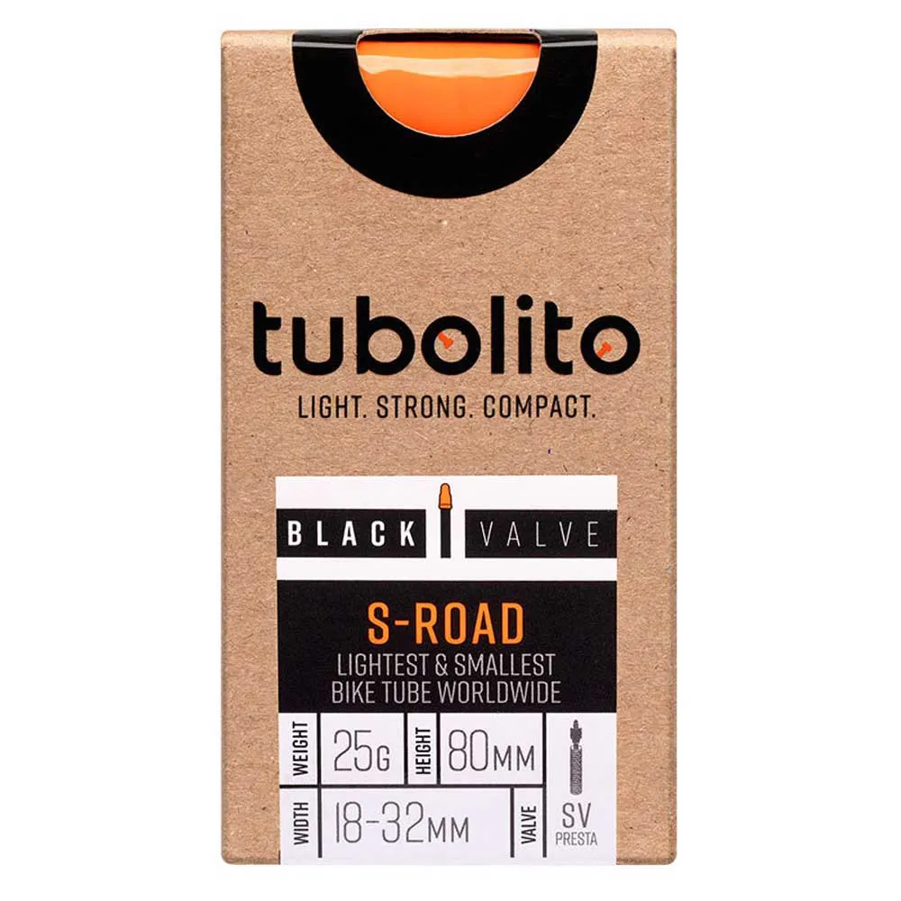 Tubolito S-road Presta 80 Mm Slange, Orange, 700, 18-28
