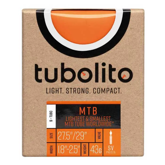 Tubolito S-tubo Mtb Sv Presta 27.5/29´´ Slange, Orange, 27.5-29", 1.8-2.5