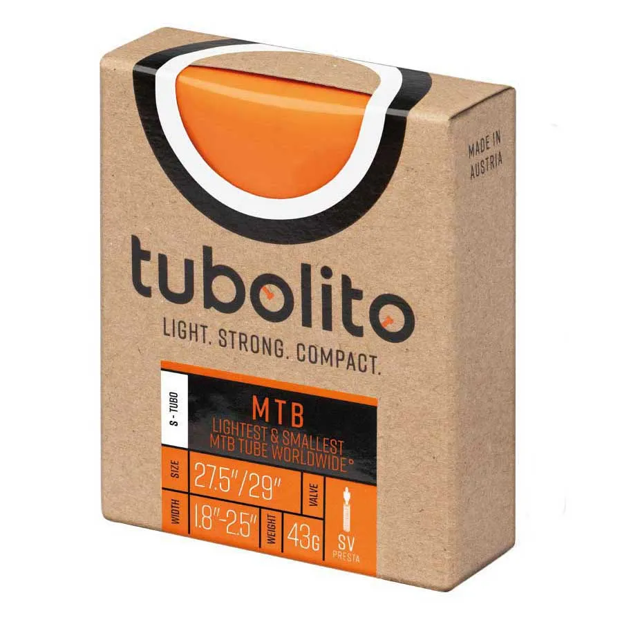 Tubolito S-tubo Mtb Sv Presta 27.5/29´´ Slange, Orange, 27.5-29", 1.8-2.5