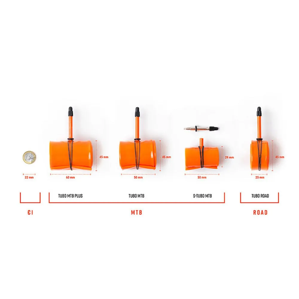Tubolito Tubo 60 Mm Slange Refurbished, Orange, 700, 18-32