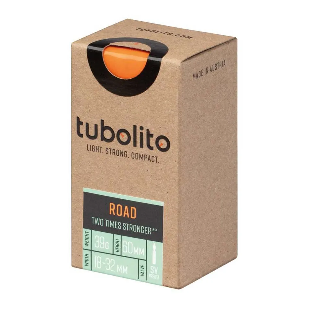Tubolito Tubo-road Sv 60 Slange, Orange, 700, 18-32mm