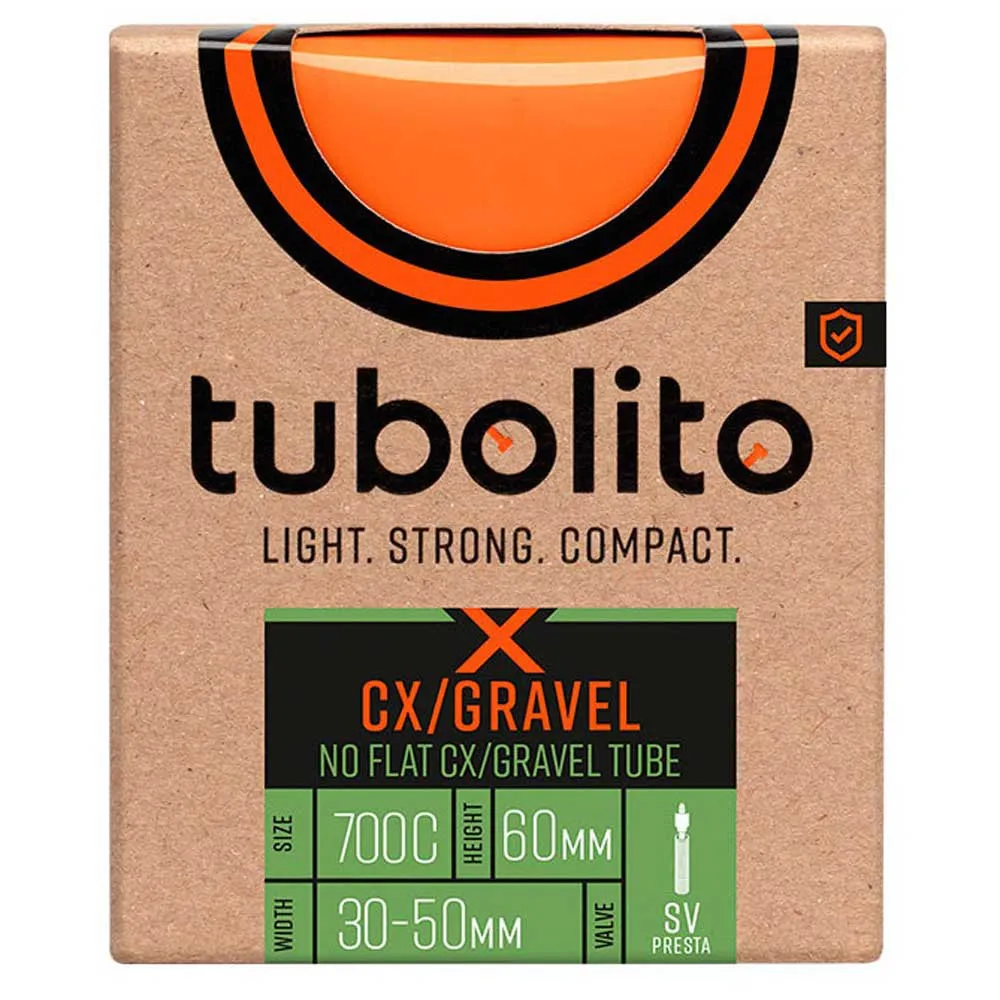 Tubolito X-Tubo CX/Gravel All 30/50-622mm Presta Slange, Orange, 700, 30-50