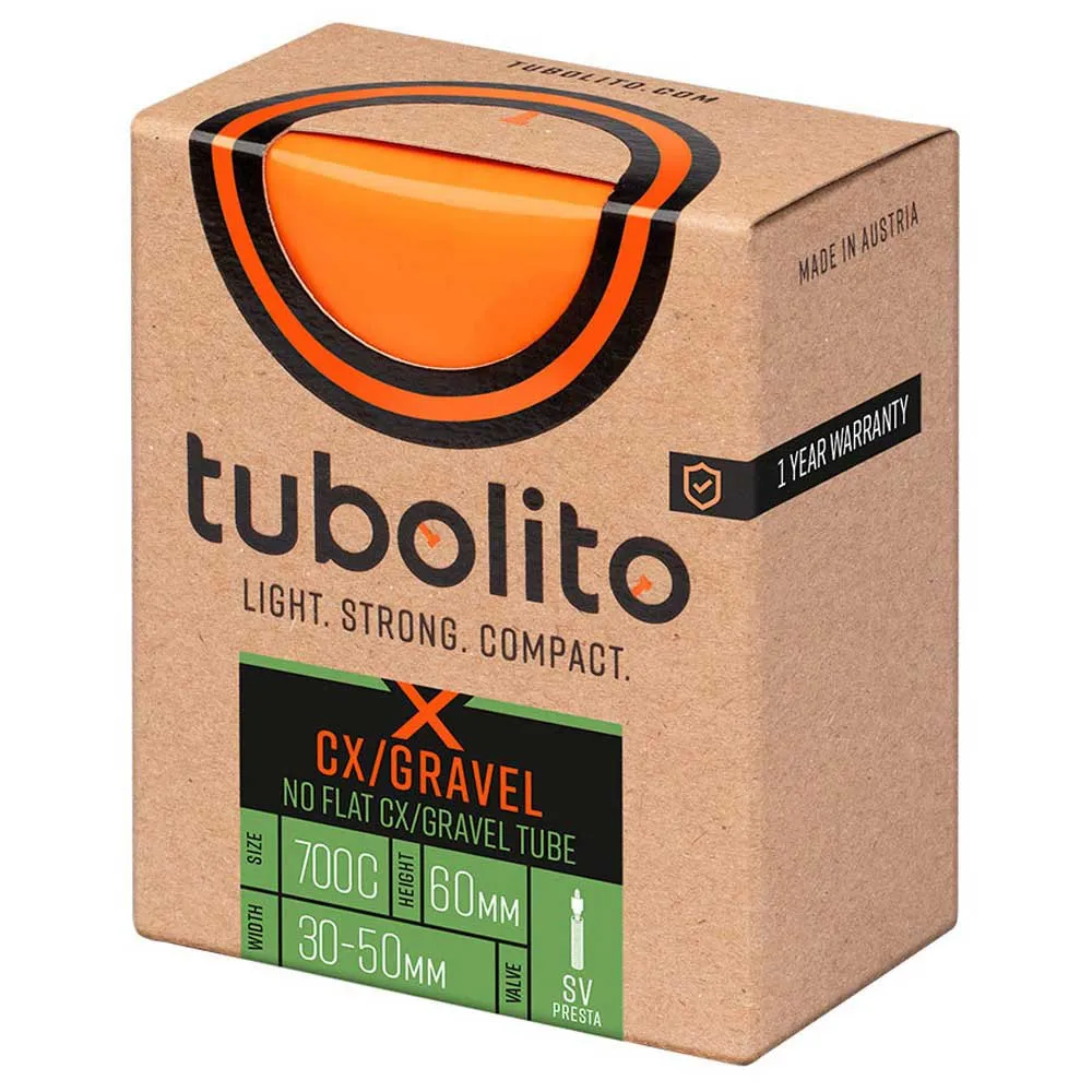 Tubolito X-Tubo CX/Gravel All 30/50-622mm Presta Slange, Orange, 700, 30-50