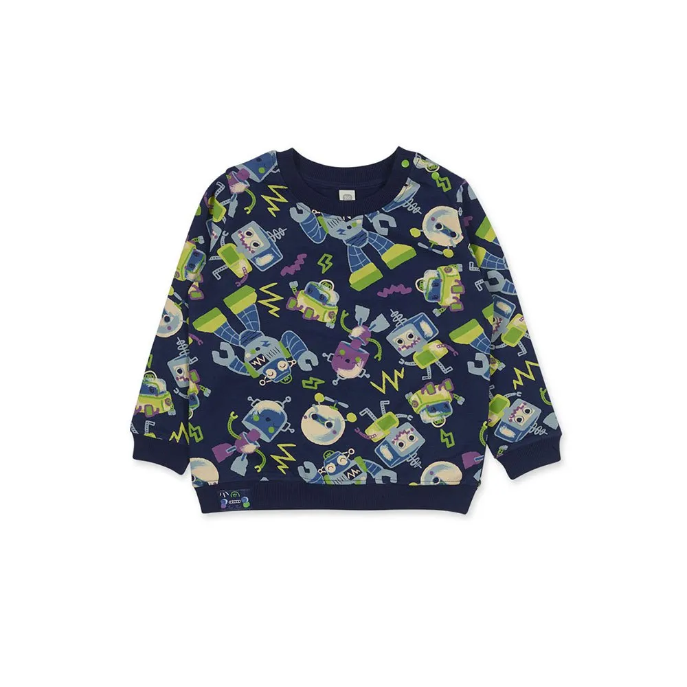 Tuc Tuc Robot Maker Genser, Navy blue 1, 5Y