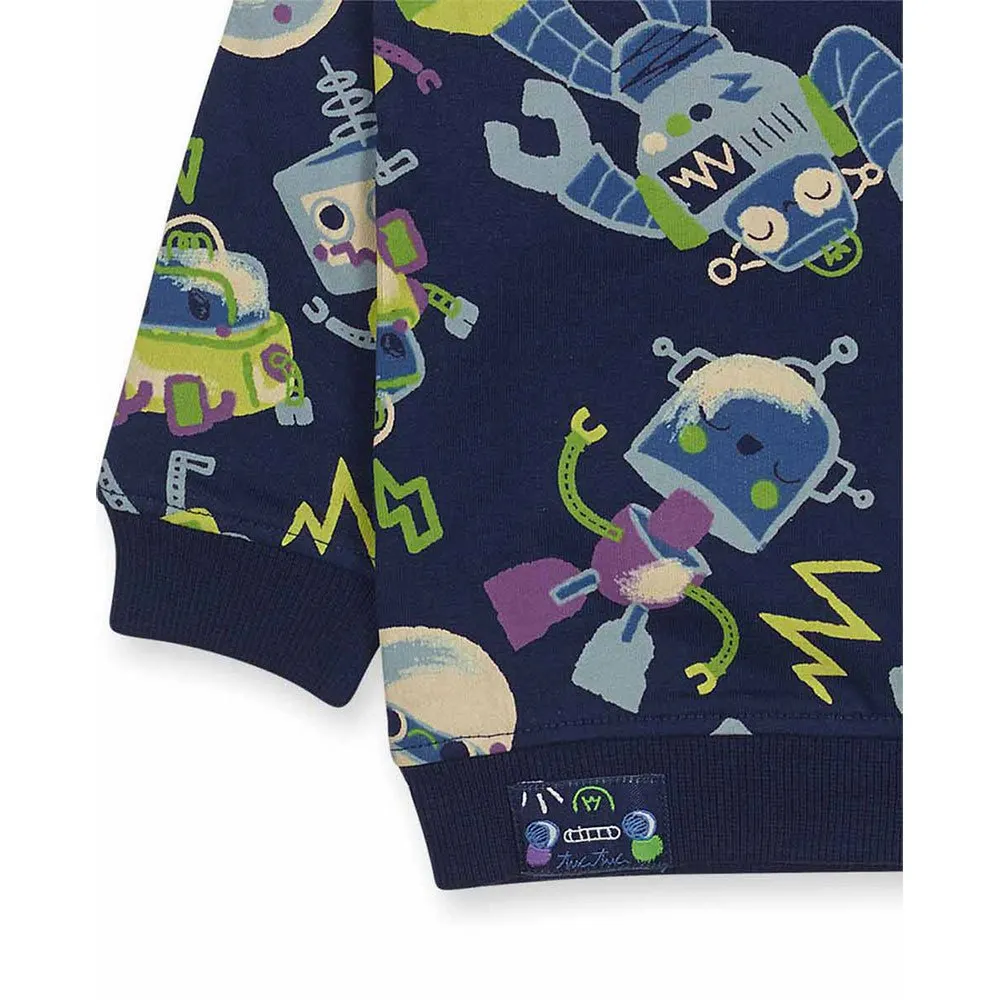 Tuc Tuc Robot Maker Genser, Navy blue 1, 5Y