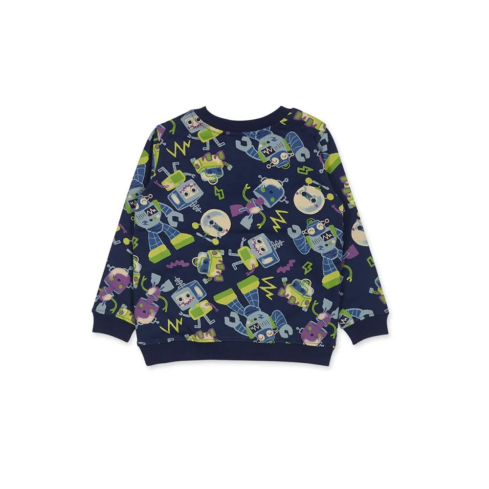 Tuc Tuc Robot Maker Genser, Navy blue 1, 5Y