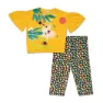 Tuc Tuc Tropic Feelings Kortskjorte Sett, Yellow, 6Y