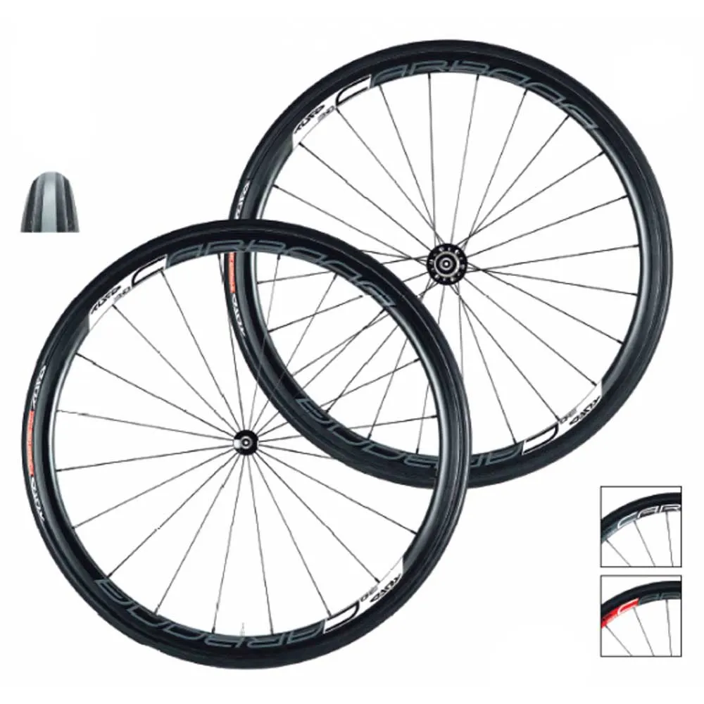 Tufo Carbona 30 Landeveissykkelens Bakhjul, Black, 12 x 142mm, Shimano/Sram HG