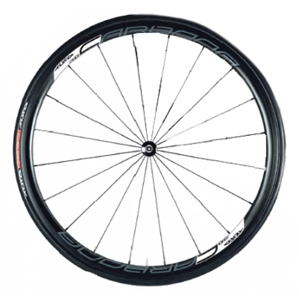 Tufo Carbona 30 Tubular Forhjul For Landeveissykkel, Black, 12 x 100mm