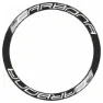Tufo Carbona 45 Klistremerker, Black / white, One Size