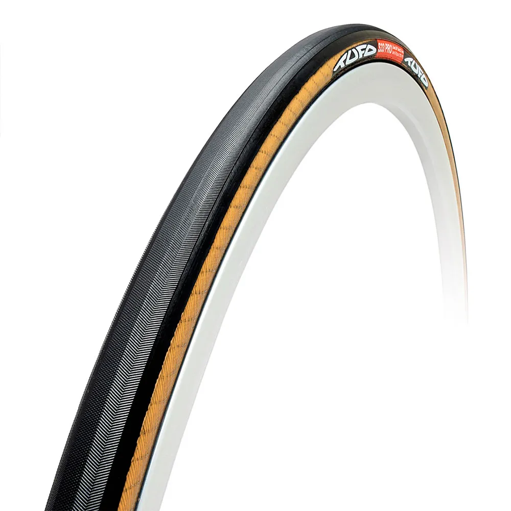 Tufo S33 Pro Clincher Tubular 700 X 24 Racerdekk Refurbished, Black / beige, 700 x 24, Sykkeldekk Tufo S33 Pro Clincher Tubular 700 X 24 Racerdekk Refurbished, Black / beige, 700 x 24, Sykkeldekk