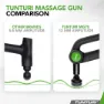 Tunturi Mg70 Pro Massasjepistol, Black, One Size