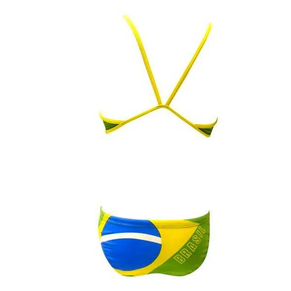 Turbo Brazil Bikini male, Green / yellow, 7-8Y