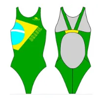 Turbo Brazilian Flag Pro Resist Badetøy female Turbo Brazilian Flag Pro Resist Badetøy female
