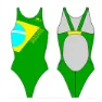 Turbo Brazilian Flag Pro Resist Badetøy female