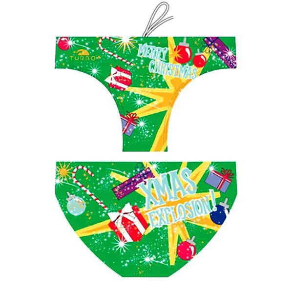 Turbo Christmas Explotion Waterpolo Badetrusser male