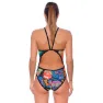Turbo Haloween Skulls Tynn Stropp Badedrakt female, Multicolor, 7-8Y